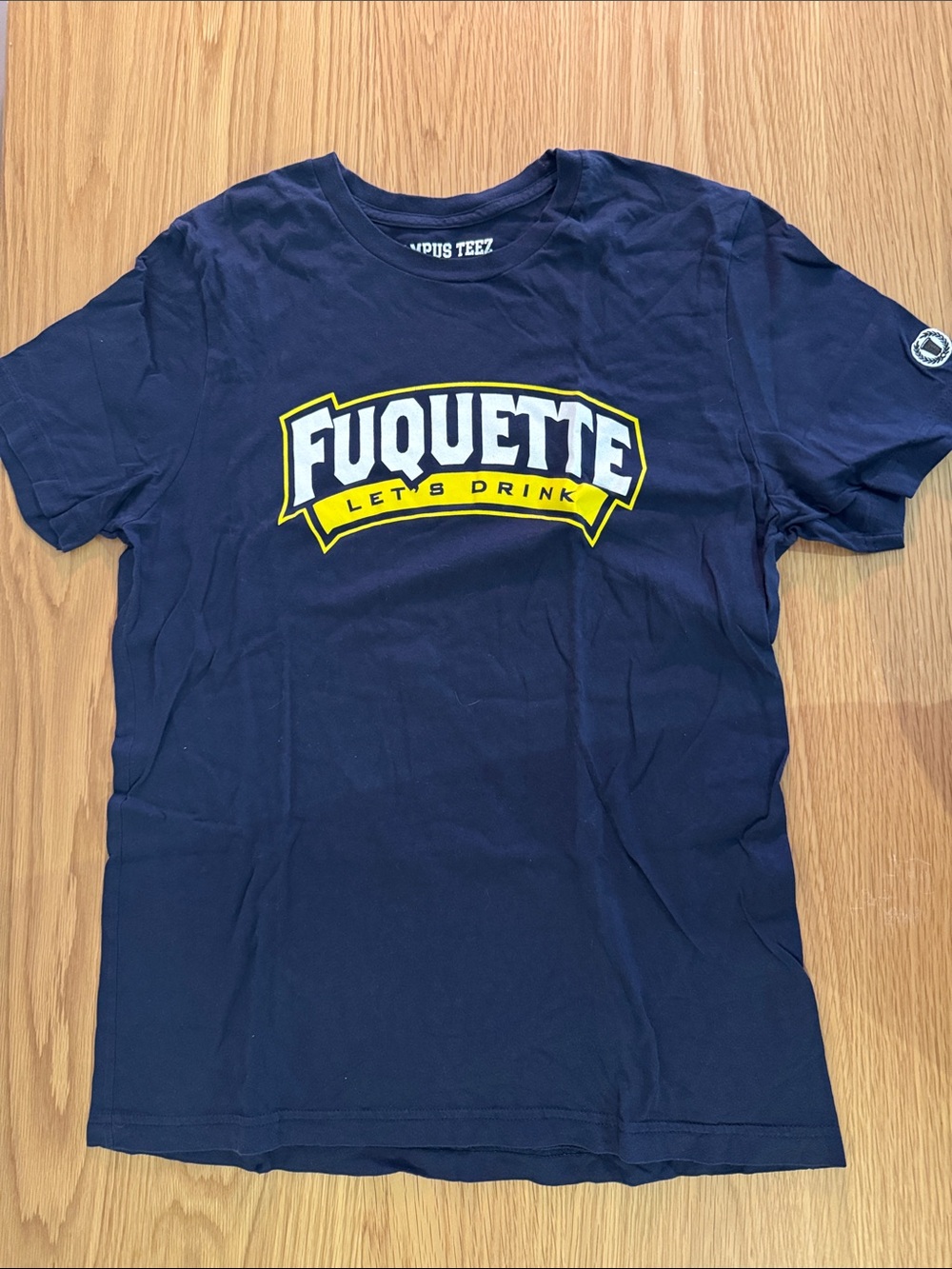 Fuquette Marquette Navy Short-Sleeve Graphic Tee